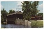 USA DEARBORN MI -MICHIGAN ~COVERED BRIDGE ~ GREENFIELD VILLAGE ~ 1961 Vintage Postcard [s2513] - Otros & Sin Clasificación