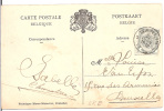 ZK (HOUYET    Le Pont Sur La LESSE)     RELAIS  "WANLIN 24 JUIN 1910" - Postmarks With Stars