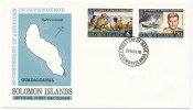 Solomon Islands FDC 24-5-1976 U.S. Bi-Centennial 1776 - 1976 With Cachet - Onafhankelijkheid USA
