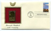 C First Day Of Issue "" Wisconsin Statehood, 150th Anniversary """ Gold Stamp Replica 1998 FDC/bu/UNC - Autres & Non Classés