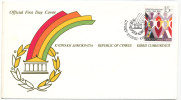 Cyprus Greek FDC 4-9-1989 Interparliamentary Union 1889 - 1989 With Cachet - Covers & Documents