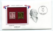 C Great Americans "" John Jay """ Gold Stamp Replica 1958 FDC/bu/UNC - Andere & Zonder Classificatie