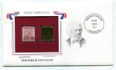 C Great Americans "" Frederick Douglass """ Gold Stamp Replica 1967 FDC/bu/UNC - Autres & Non Classés