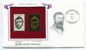 C Great Americans "" Henry David Thoreau """ Gold Stamp Replica 1967 FDC/bu/UNC - Sonstige & Ohne Zuordnung