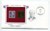 C Great Americans "" Horace Greeley """ Gold Stamp Replica 1961 FDC/bu/UNC - Andere & Zonder Classificatie