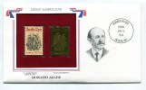 C Great Americans "" Horatio Alger """ Gold Stamp Replica 1982 FDC/bu/UNC - Otros & Sin Clasificación