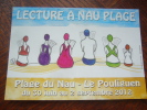 CARTE PUBLICITAIRE LECTURE A NAU PLAGE 2012 Programme Au Dos - Demonstrations