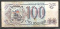 Russia 1993,100 Rubles,one Of The First Issues Of Modern Russia,Circulated !! - Russia