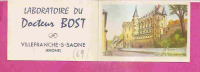 VILLEFRANCHE SUR SAONE - * CALENDRIER 1956 * Distribué Par Le * LABORATOIRE DU DOCTEUR BOST * - Illustré CHATEAU AMBOISE - Tamaño Pequeño : 1941-60