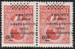 SLOVENIA - LUBIANA - R. COMMISSARIO  SOPRASTAMPA CAPAVOLTA -  0,50/1,50  D - *MLH - 1941 - Lubiana