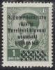 SLOVENIA - LUBIANA - R. COMMISSARIO  SOPRASTAMPA DOPIA -  1  D - *MLH - 1941 - Lubiana