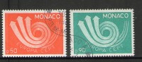 MONACO 1973 EUROPA   YVERT N°9917/18  OBLITERES - 1973