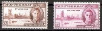 Montserrat 1946 Victory Set Of 2 MH - Montserrat