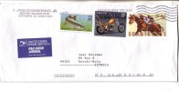 GOOD USA Postal Cover To ESTONIA 2012 - Good Stamped: Fish ; Chopper ; Seabis Cuit / Horse - Lettres & Documents