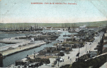13 - MARSEILLE- CPA - Port De La Joliette (Vue Générale)- Vue Animée, Bateaux, Attelages - Joliette, Zone Portuaire