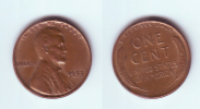 U.S.A. 1 Cent 1953 - 1909-1958: Lincoln, Wheat Ears Reverse