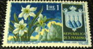 San Marino 1953 Flowers Narcissus 1l - Mint - Nuevos