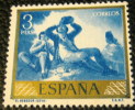 Spain 1958 Stamp Day And Goya Commemorative The Drinker 3p - Mint - Unused Stamps