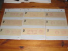 9 Cutouts Ireland Irland Used Official Dienstbrief Freistempler Metermarks - Colecciones & Series