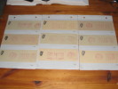 9 Cutouts Ireland Irland Used Official Dienstbrief Freistempler Metermarks - Collections, Lots & Séries