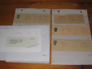 5 Cutouts Ireland Irland Used Official Dienstbrief Freistempler Metermarks Service Des Postes - Verzamelingen & Reeksen