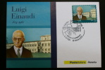ITALY 2012 PRESIDENTE EINAUDI , THE PHILATELIC FDC  POSTCARD , LIMITED EDITION - Cartes-Maximum (CM)