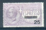 Italia Regno 1917 ESPRESSO ** MH - Express Mail