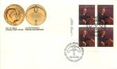1982   Jules Leger, Governor General     Sc 914  Plate Block Of 4 - 1981-1990