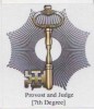 Masonic Degrees And Symbol, 7th Degree, Provost And Judge Label / Cinderella Self-adhesive - Vrijmetselarij