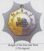 Masonic Degrees And Symbol, 17th Degree, Knight Of The East Nad West, Label / Cinderella Self-adhesive - Francmasonería