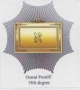 Masonic Degrees And Symbol, 19th Degree, Grand Pontiff, Label / Cinderella Self-adhesive - Freimaurerei