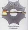 Masonic Degrees And Symbol, 22nd Degree, Prince Of Libanus, Label / Cinderella Self-adhesive - Massoneria