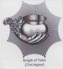 Masonic Degrees And Symbol, 23rd Degree, Knight Of Valor, Label / Cinderella Self-adhesive - Vrijmetselarij