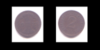2 RETENPFENNIG 1923 A - 2 Rentenpfennig & 2 Reichspfennig