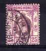 Hong Kong - 1921 - 25 Cents Definitive (Watermark Multiple Script CA) - Used - Used Stamps