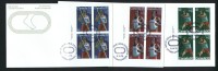 1975  Montreal Olympics: Track And Field: Pole Vault, Marathon, Hurdles  Sc 664-6  Plate Blocks Of 4 - 1971-1980