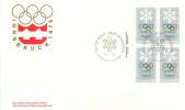 1976  Innsbruck Winter Olympics  Sc 689   Plate Block Of 4 - 1971-1980