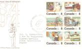 FDC 1° JOUR CANADA CENTANAIRE DISTRIBUTION COURRIER PAR FACTEURS - 1971-1980