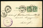 1904 Norway Postal Stationery, Card Sent To Belgium. Bergen 4.I.04. , Anvers. (G36c014) - Entiers Postaux