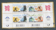 OLYMPIC GAMES LONDON 2012.( Slovenia 4. Stamps On Paper ) Jeux Olympiques Olympia Olympics Olimpiadi - Sommer 2012: London