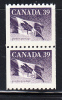 Canada MNH Scott #1194B Coil Pair 39c Canadian Flag - Nuovi
