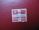 SAMOA  1895 (ob) S&G# 72 - P11 - W4b Sideways Left (7mm) - Samoa