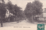CPA 45 @ COURTENAY @ Avenue De La Gare En 1911 @ Arbres - Courtenay