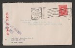 Australie Lettre Censuré Ayant Voyagé 1942 Australia Censored Postally Used Cover 1942 - Lettres & Documents
