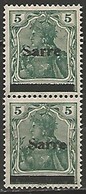 SARRE PAIRE DU N° 4 NEUF Sans Gomme - Unused Stamps