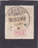 Romania German Occupation Michel 7y Used Postal Tax Due On Piece From 1918 - Foreign Occupations