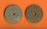 BELGIUM 1943-1946 25 Centimes Zinc KM132 Dutch-French - 25 Cents