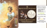 TARJETA DE ESPAÑA DE UNA MONEDA (COIN) 1000 PTAS DULCINEA  ( PUZZLE QUIJOTE) - Timbres & Monnaies