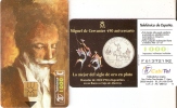 TARJETA DE ESPAÑA DE UNA MONEDA (COIN) 1000 PTAS DON QUIJOTE( PUZZLE QUIJOTE) - Timbres & Monnaies