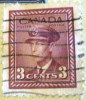 Canada 1942 War Effort King George VI 3c - Used - Oblitérés